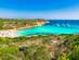 A view of Cala Varques beach in Majorca