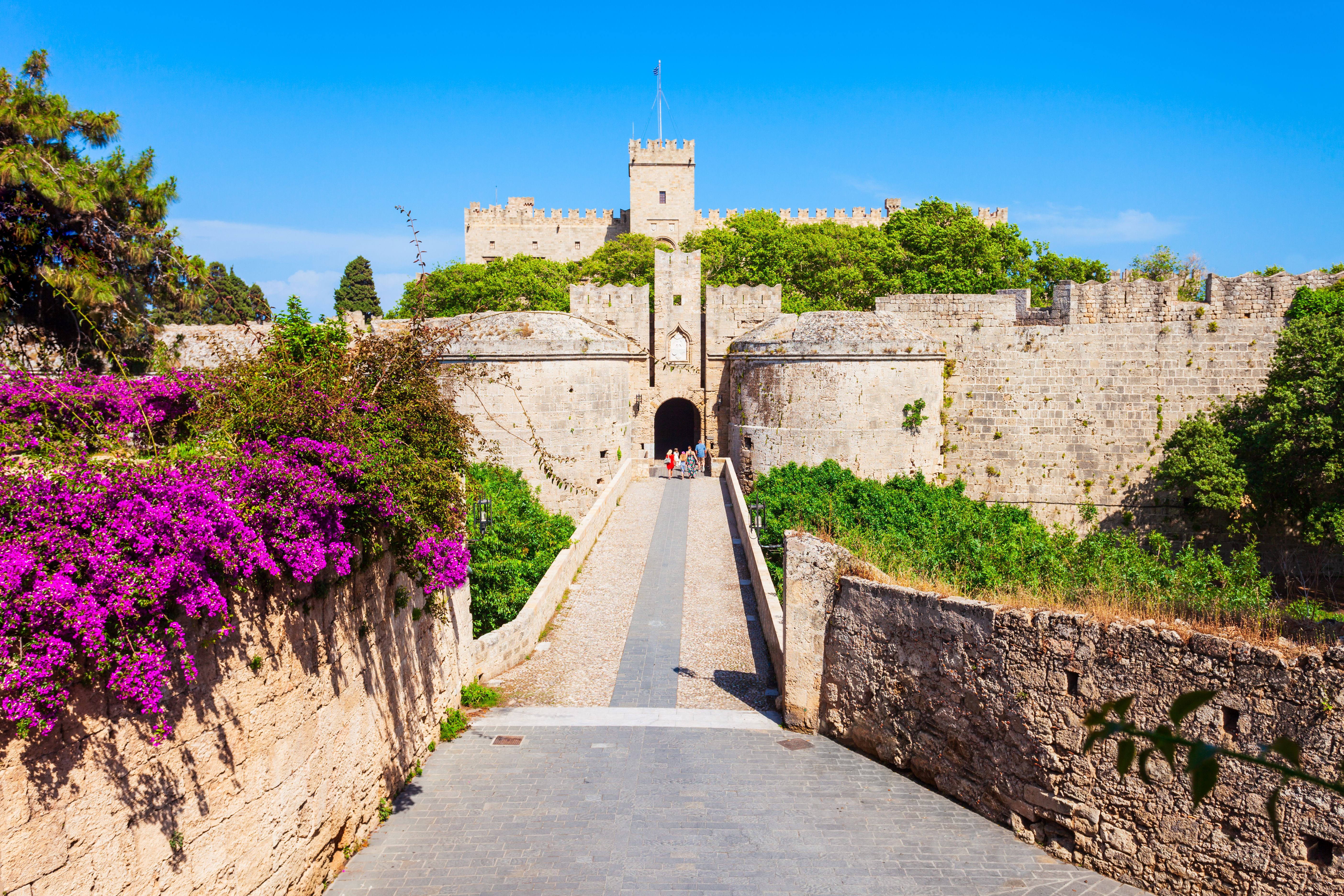 View of the Knights Grand Master Palace in Rhodes Old Town