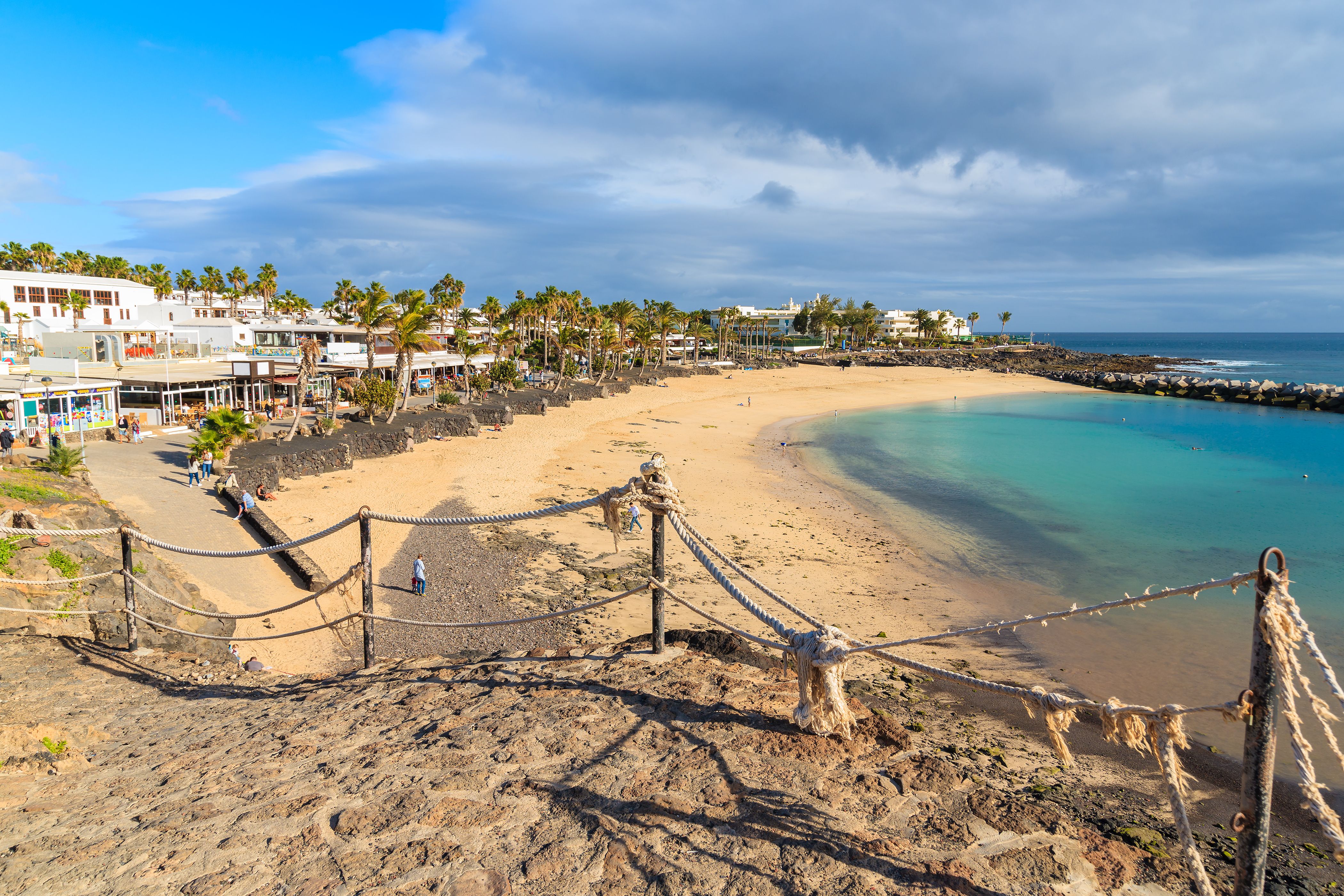 A view of Flamingo beach in Lanzarote