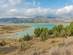 An aerial view of Lake Viñuela, in Málaga, Spain