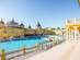 A view of the thermal spa at Szechenyi baths in Budapest