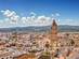 View over the town of Velez-Malaga with the Iglesia de San Juan Bautista