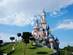 A view of the Disney castle at Disneyland Paris