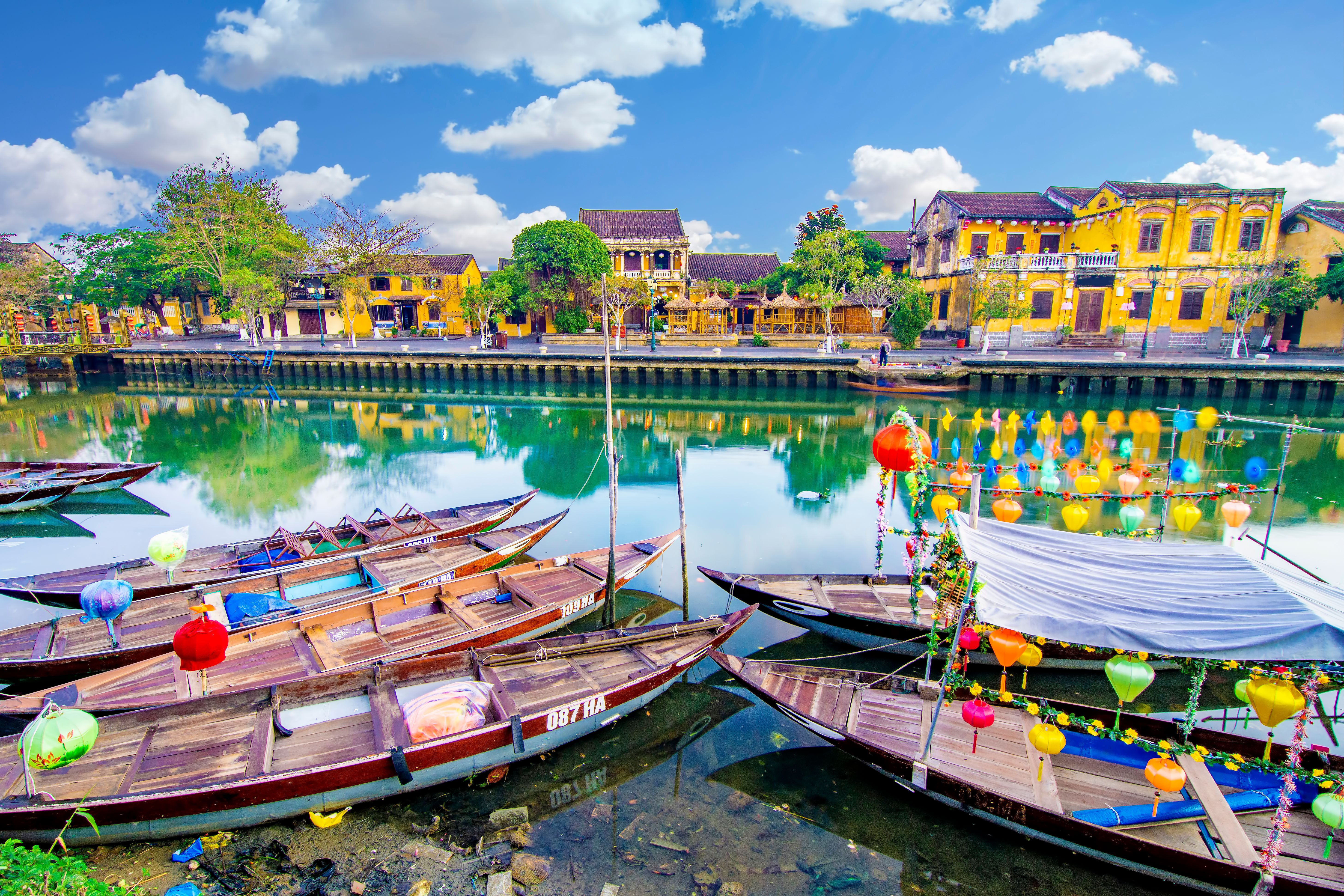 View of Hoi An city in Vietnam