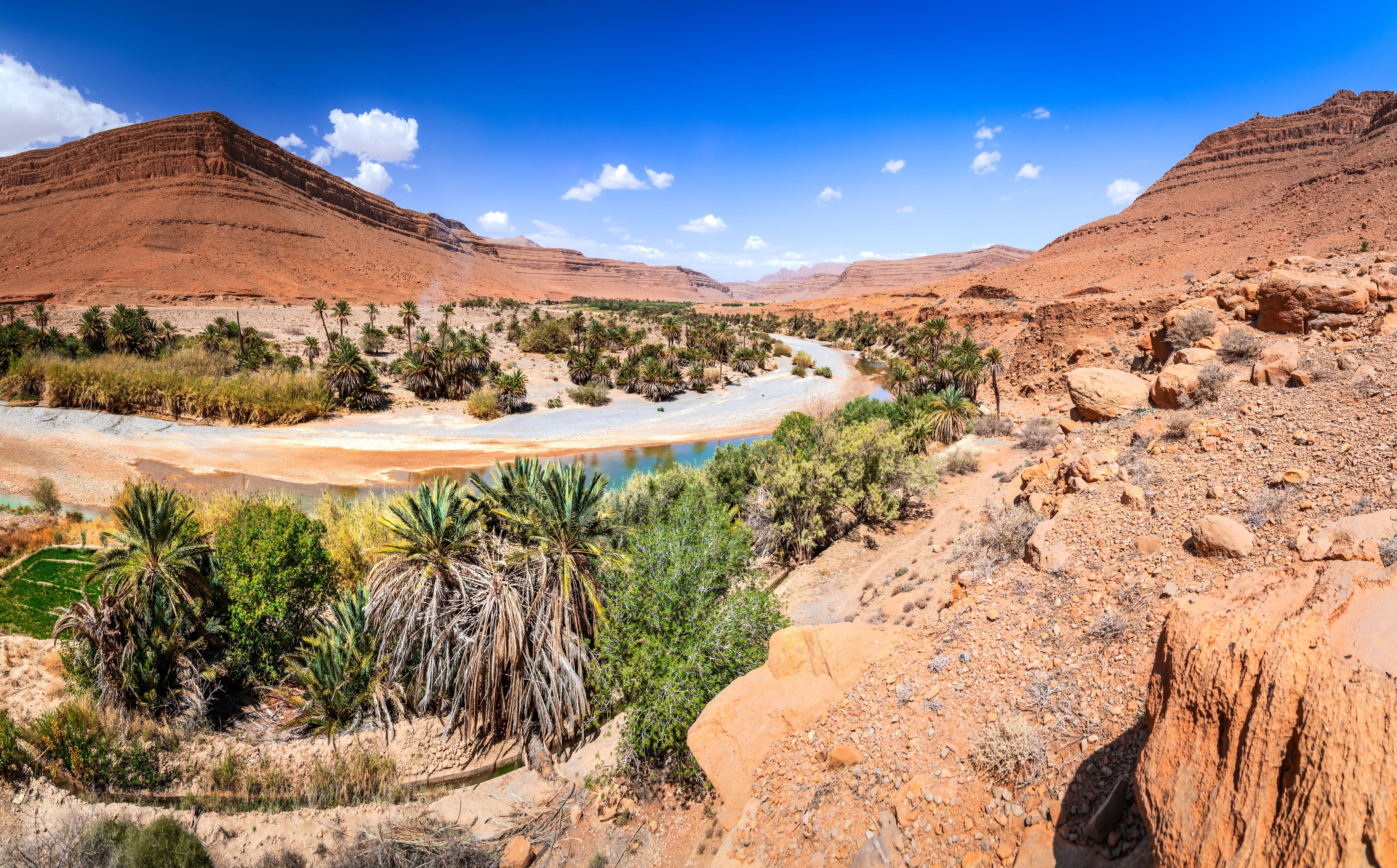 Ziz Valley in the High Atlas Mountains in Morocco