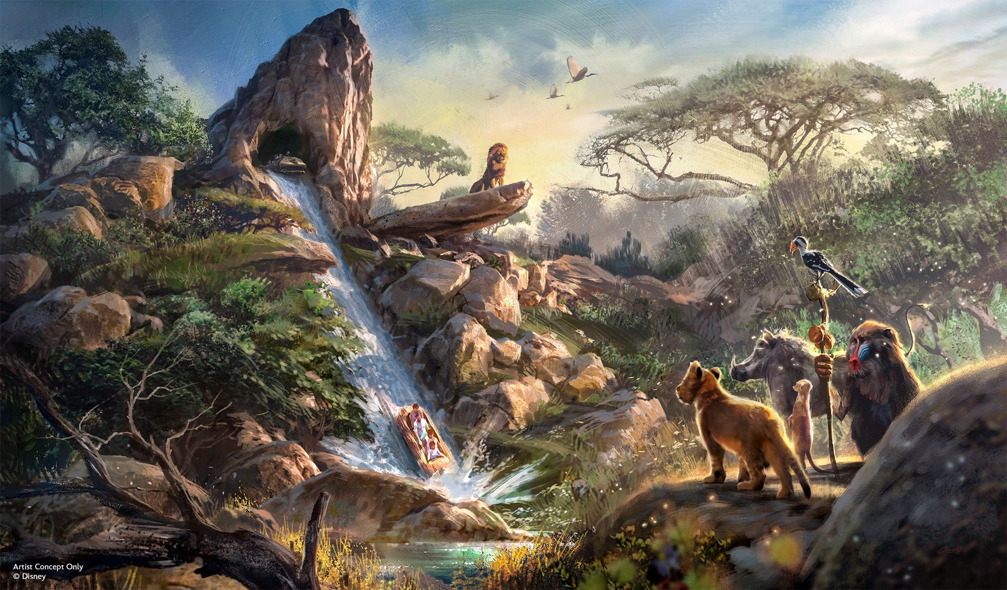 Visual conception of Lion King attraction at Disneyland Paris