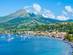 A view of Saint Pierre bay in Martinique, the Caribbean