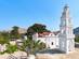 A view of Tsambika Monastery in Rhodes, Greece