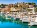 Port de Soller harbour in Majorca
