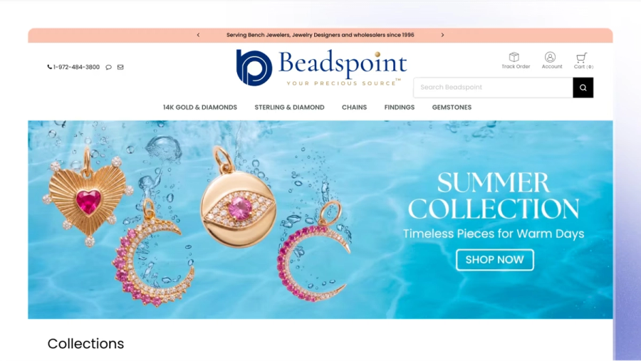 Beadspoint — Magazin en gros de aur, diamante și componente