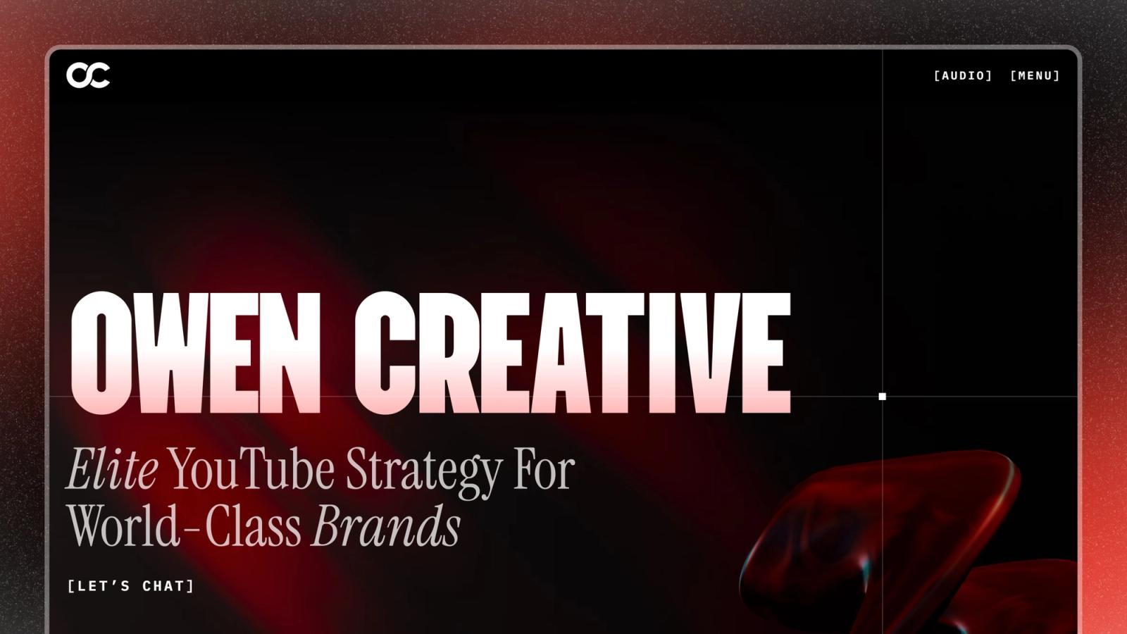 Owen Creative — Agenție YouTube din Londra, site de portofoliu