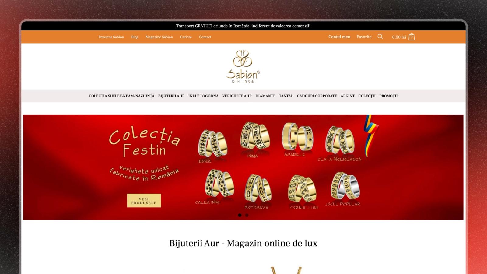 Sabion — Casă de bijuterii din aur, magazin și poveste