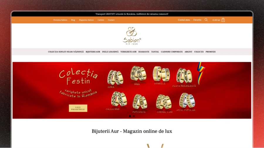 Sabion — Casă de bijuterii din aur, magazin și poveste