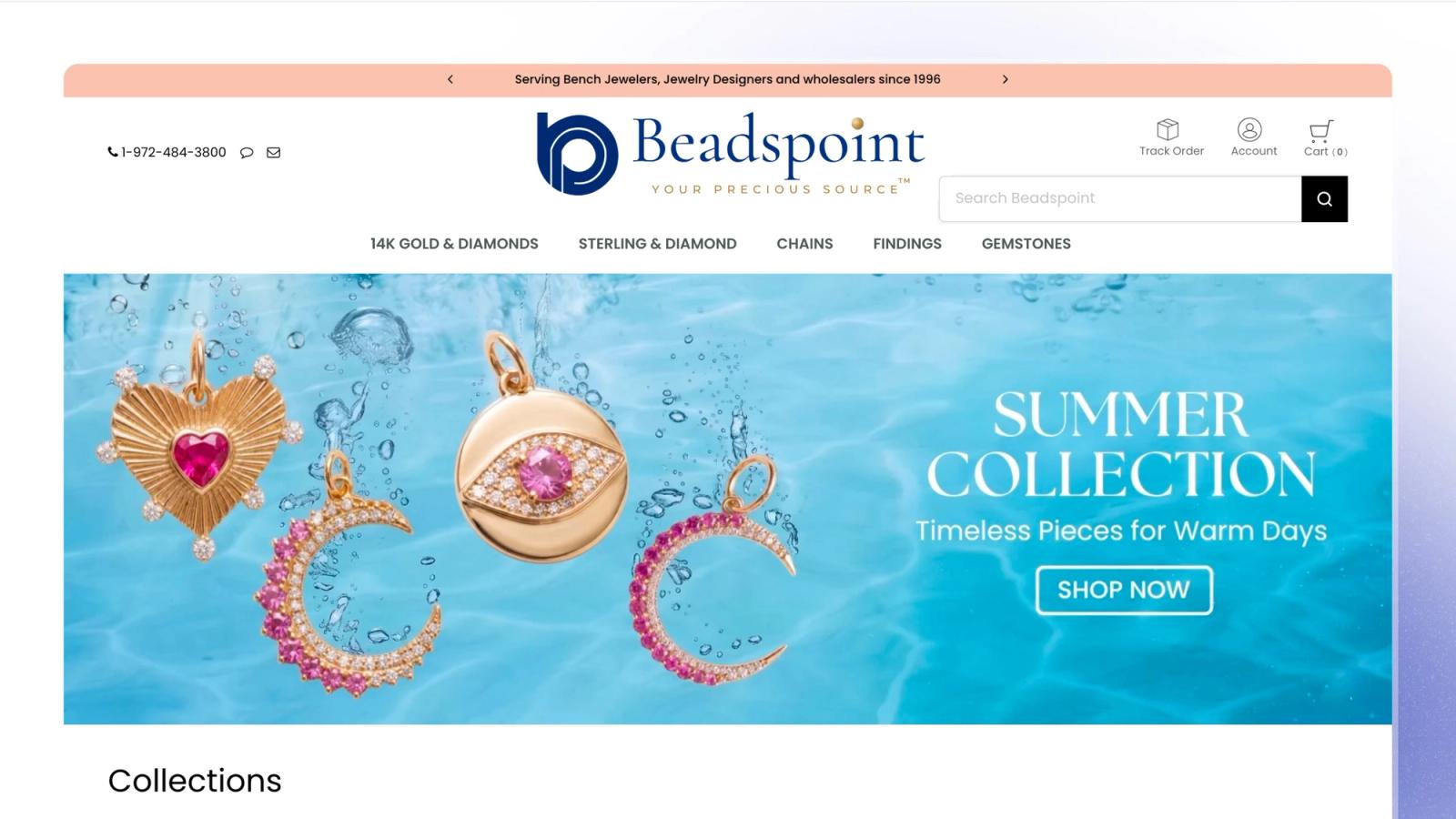 Beadspoint — Magazin en gros de aur, diamante și componente