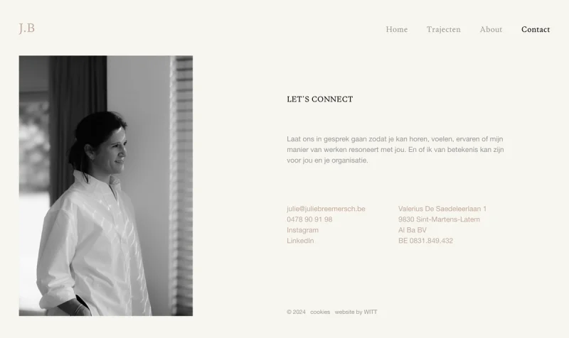 Julie Breemersch Webdesign Webdevelopment Branding