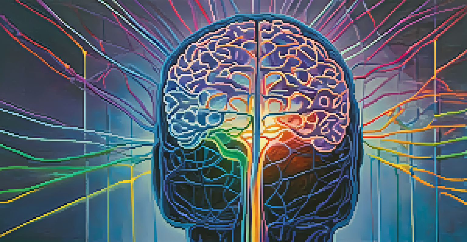 An artistic representation of a human brain with glowing neural connections on a gradient background, symbolizing neuroplasticity and cognitive enhancement.