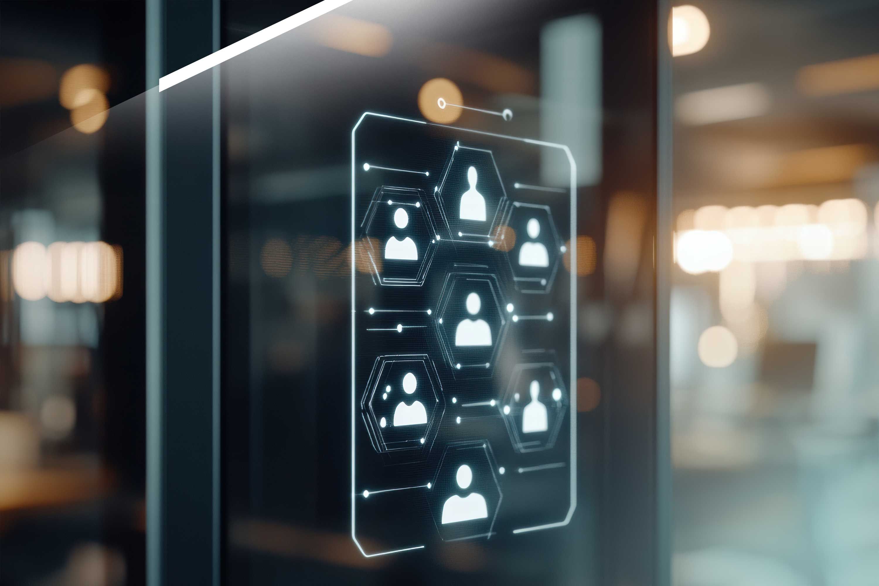 Digitale Visualisierung einer Zielgruppenanalyse mit segmentierten Nutzerprofilen