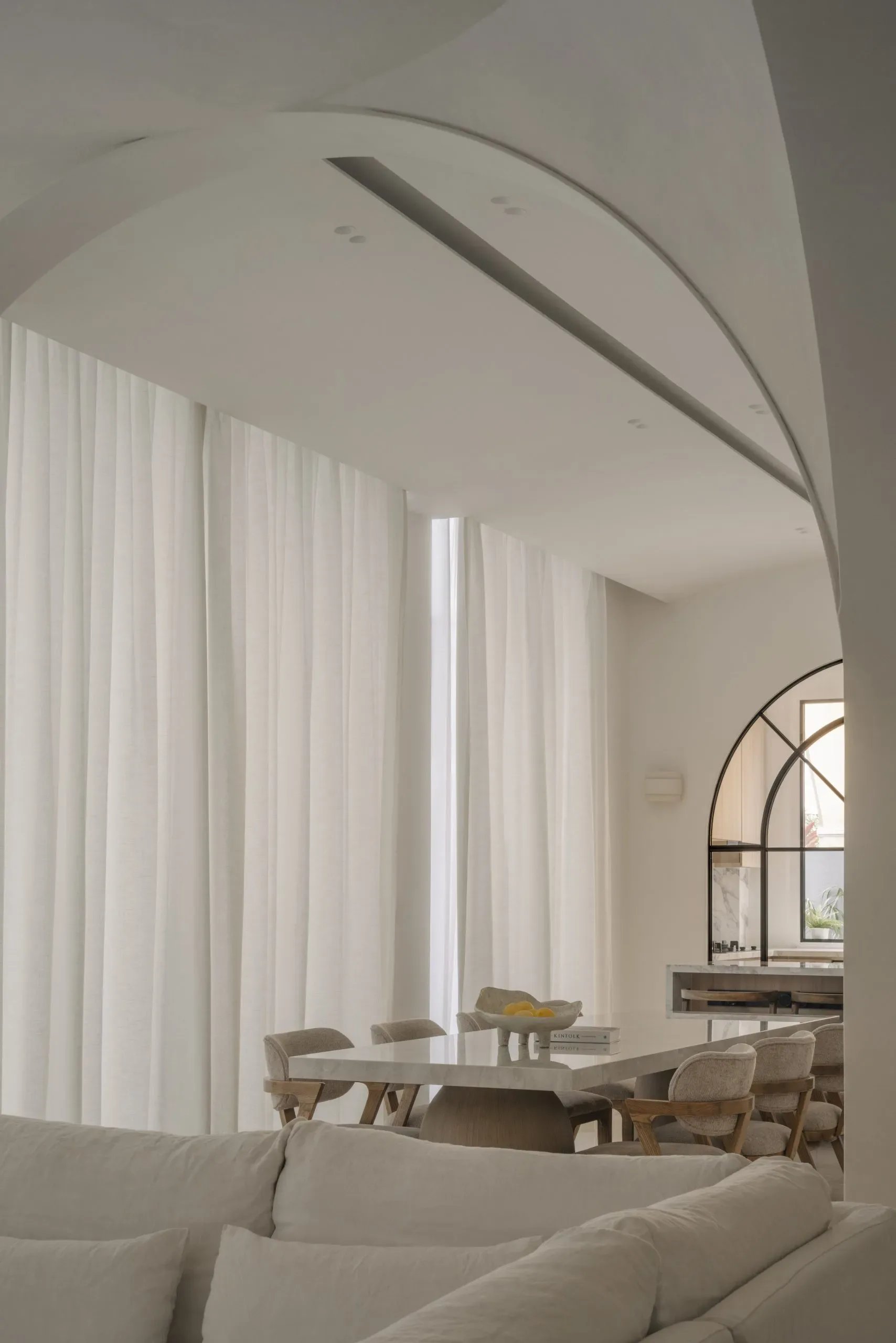 Arching Serenity in a Terrace Home