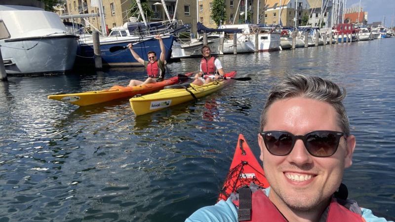 Sommerafslutning med kajaktur