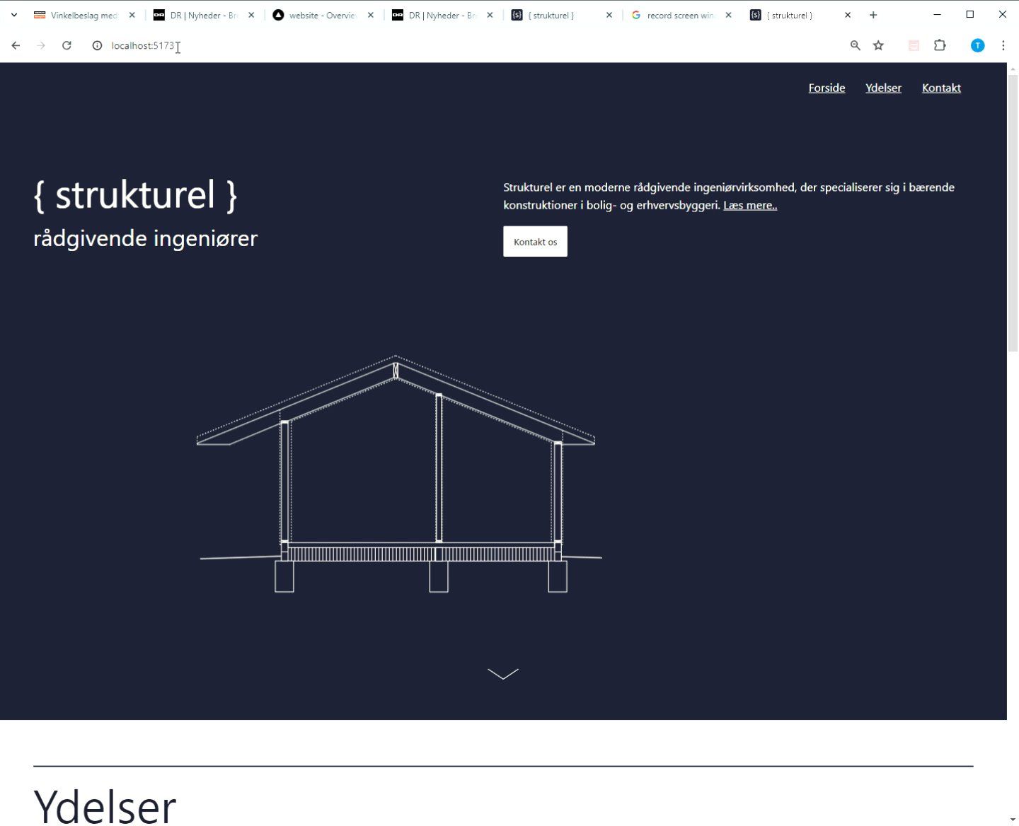 Detaljeret ingeniørtegning