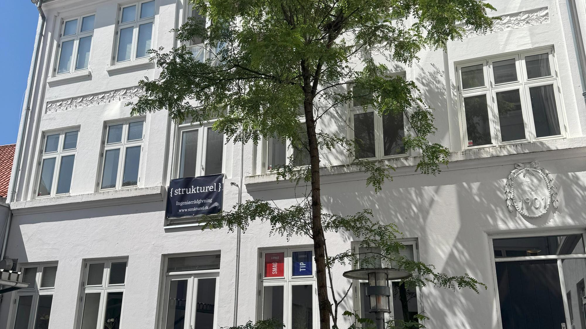 Facaden af kontoret i Aarhus