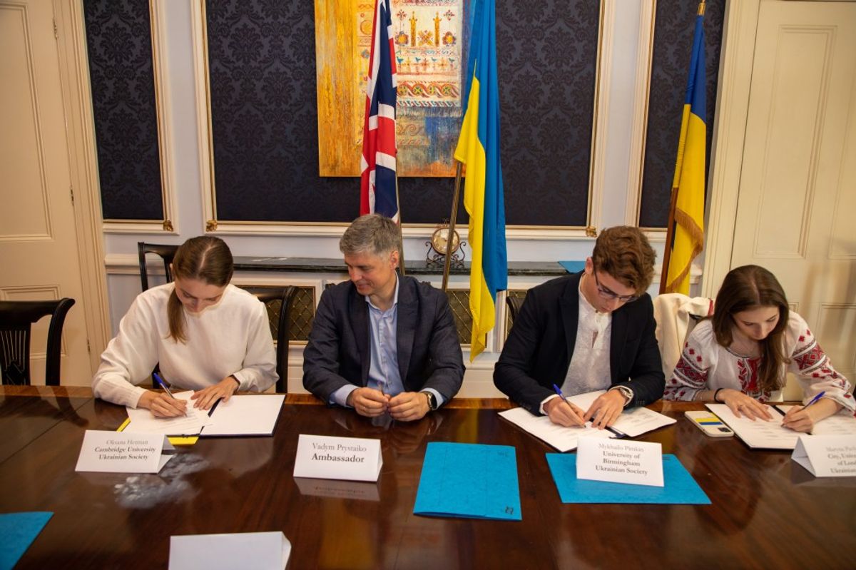 Group photo at the Embassy of Ukraine
