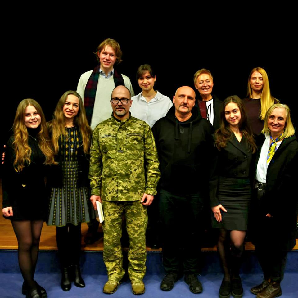CUUS members and guests on stage at Kyiv Art Sessions