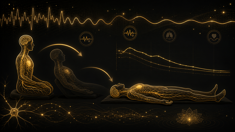 Recovery from stress in two different postures and in Shavasana