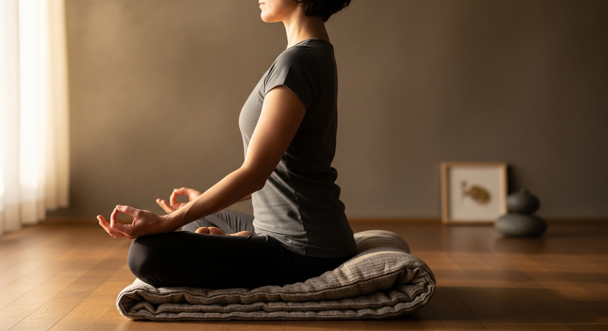 Sukhasana easy pose seated meditation