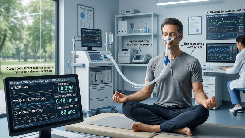 Oxygen consumption during pranayamic type of very slow-rate breathing