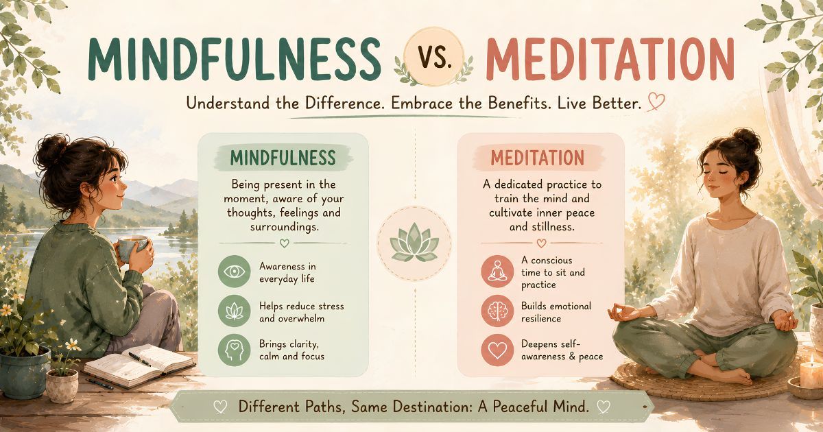 Mindfulness vs Meditation: What's the Difference (and Does It Matter)?