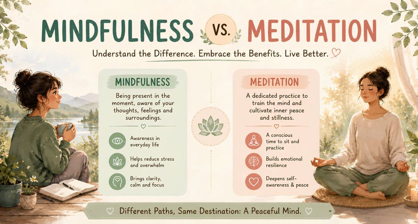Mindfulness vs Meditation: What's the Difference (and Does It Matter)?