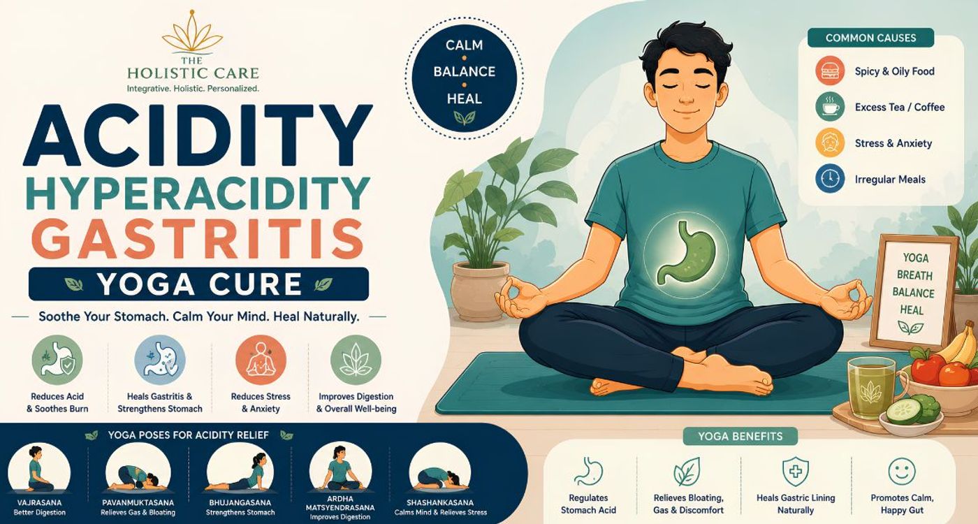 Acidity HyperAcidity Gastritis - Yoga Cure