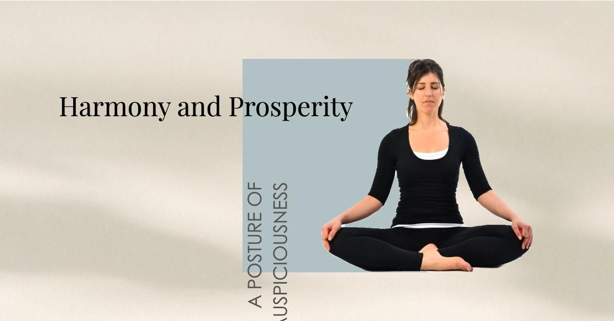 Swastikasana seated meditation posture with crossed legs and upright spine