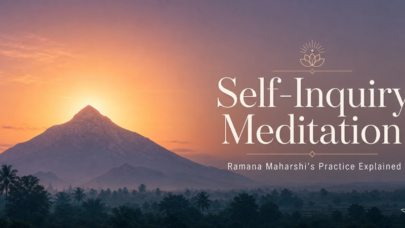 Self-Inquiry Meditation: Ramana Maharshi's "Who Am I?" Practice Explained
