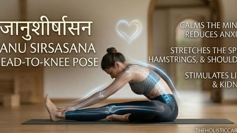 Janu Sirsasana : Head to Knee Forward Bend Yoga Pose