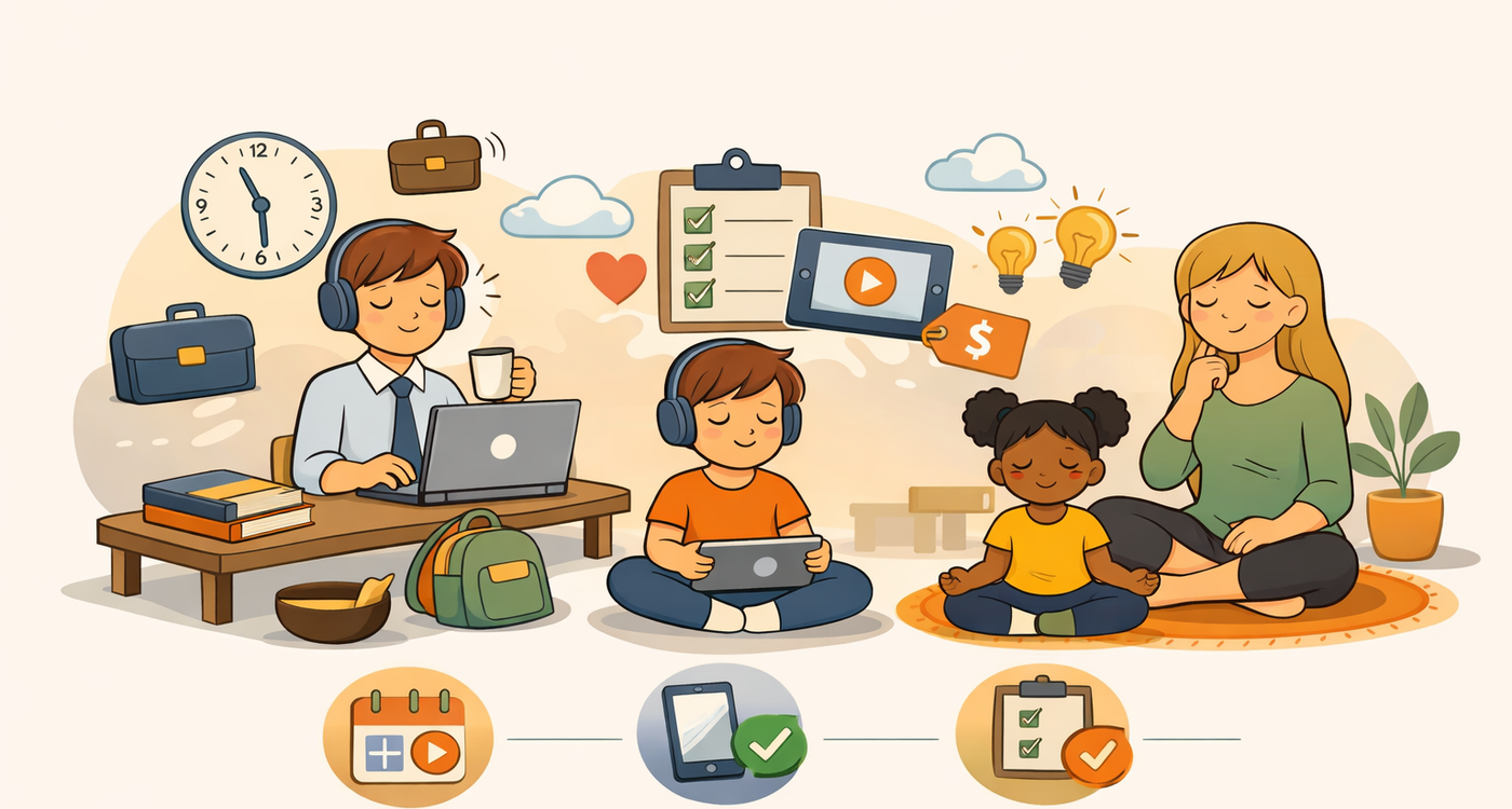 Why Self-Paced Mindfulness Courses Work for Busy Families