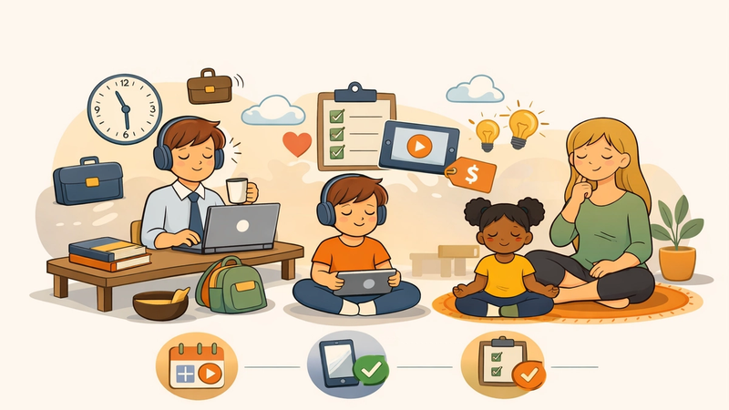 Why Self-Paced Mindfulness Courses Work for Busy Families
