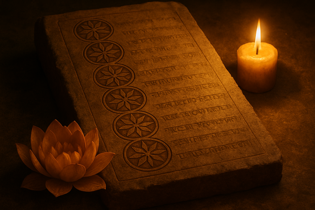A visual representation of the eight limbs of ashtanga yoga from the Yoga Sutras of Patanjali