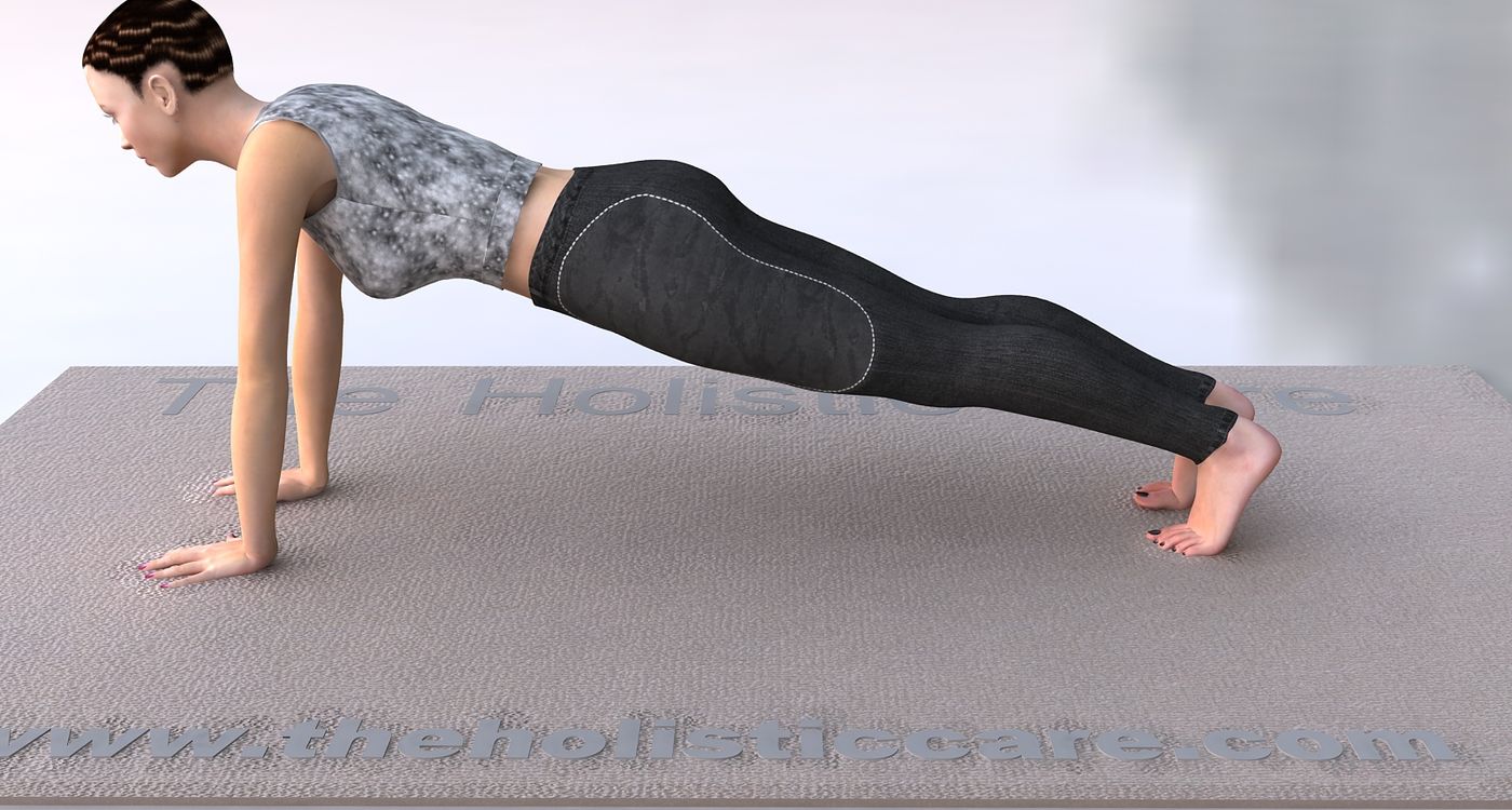 AdhoMukhaDandasana Plank Yoga Pose