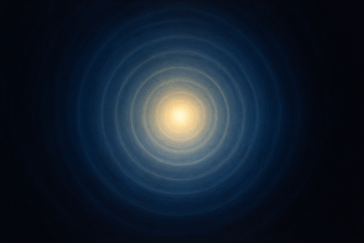 Consciousness as the ground of experience, abstract light representation