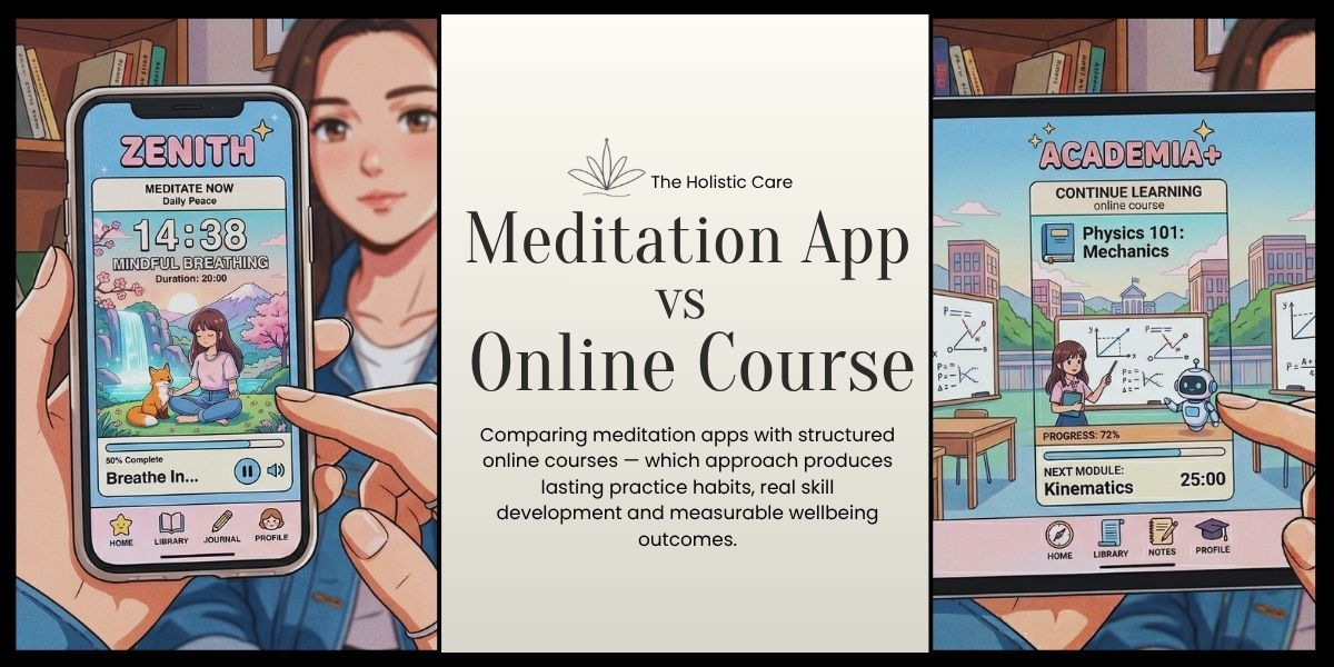 Meditation Apps vs Online Courses: Which Builds a Lasting Practice?