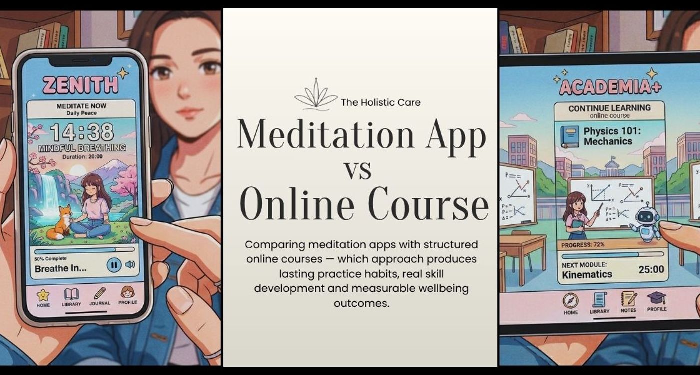 Meditation Apps vs Online Courses: Which Builds a Lasting Practice?