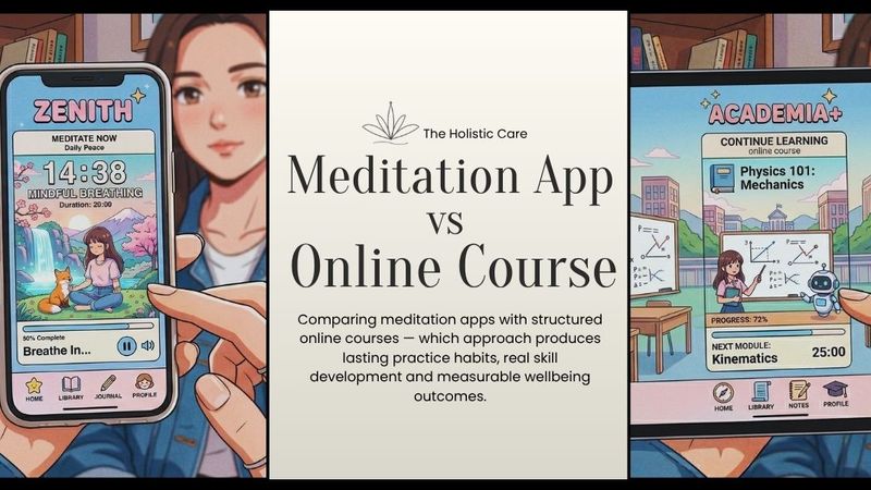 Meditation Apps vs Online Courses: Which Builds a Lasting Practice?