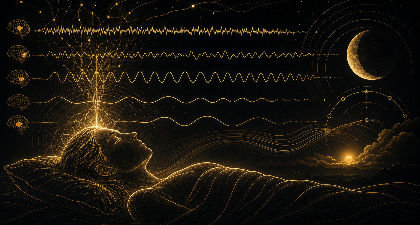 Electrophysiological correlates of higher states of consciousness during sleep