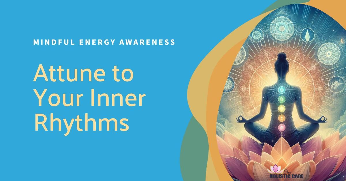 A person pausing quietly to sense inner energy and body rhythms