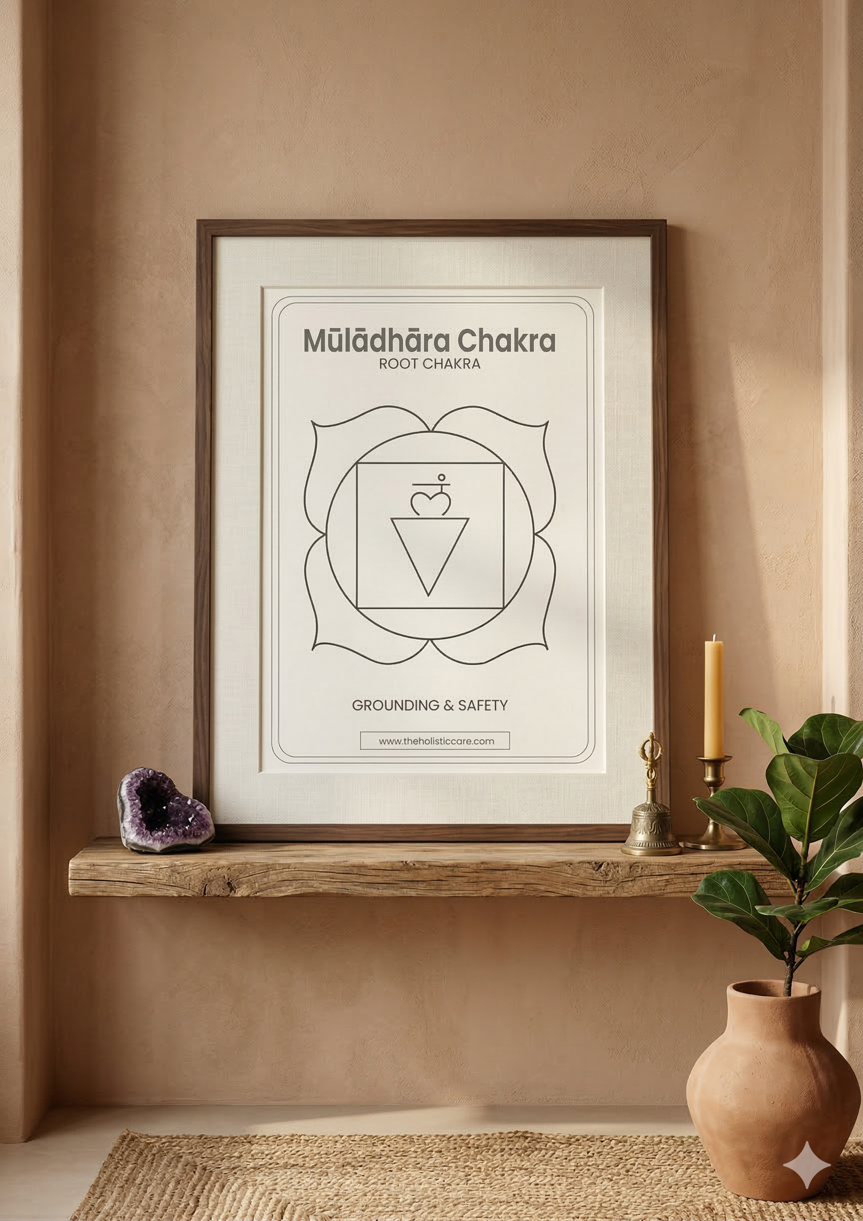 Root Chakra (Muladhara Chakra) Poster Wall Art Instant 