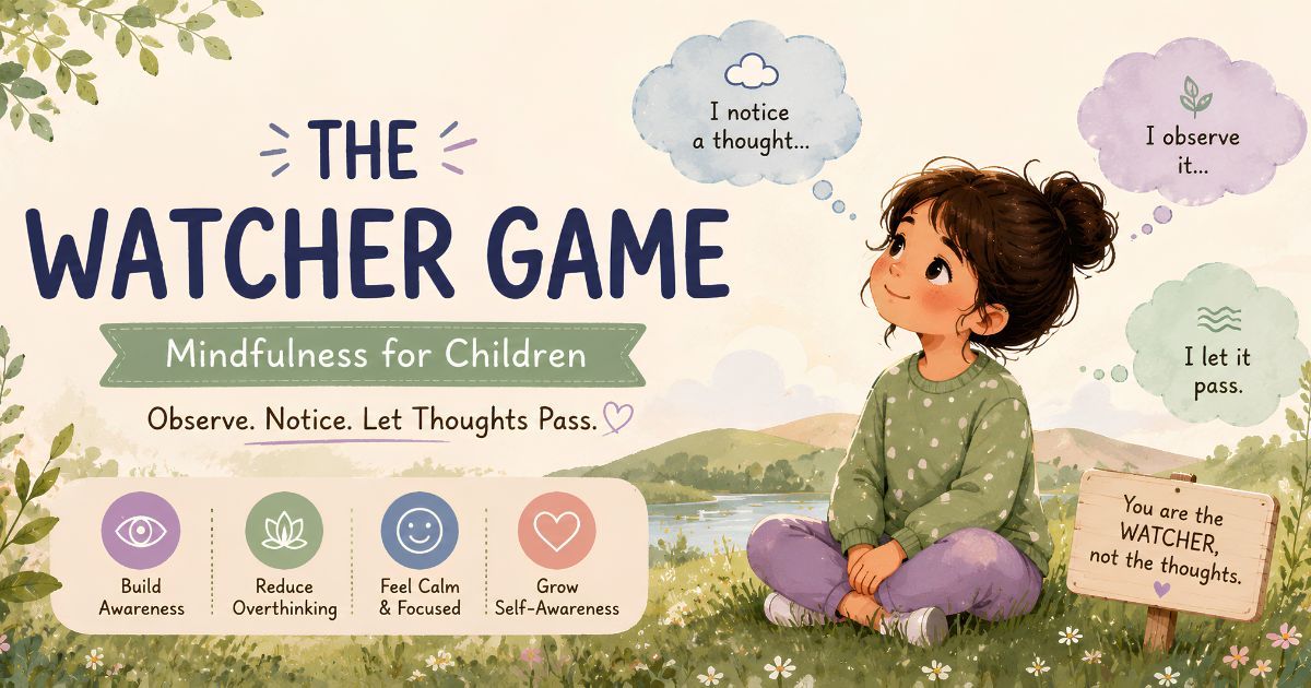 The Watcher Game: Teaching Children to Observe Their Thoughts Without Becoming Them