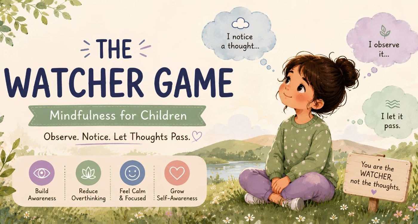 The Watcher Game: Teaching Children to Observe Their Thoughts Without Becoming Them