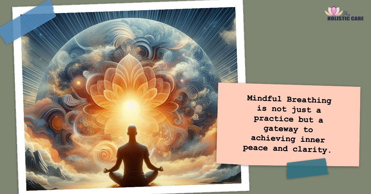 A calm mindful breathing practice with soft natural light